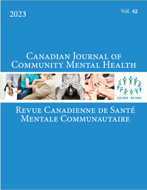 Canadian Journal of Community Mental Health volume 42, issue 4 cover